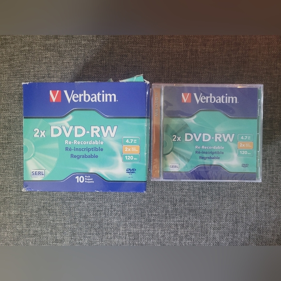 NEW DVDS-RW 2 X Re-Recordable, 8 in total,still in plastic wrap. - Picture 4 of 5